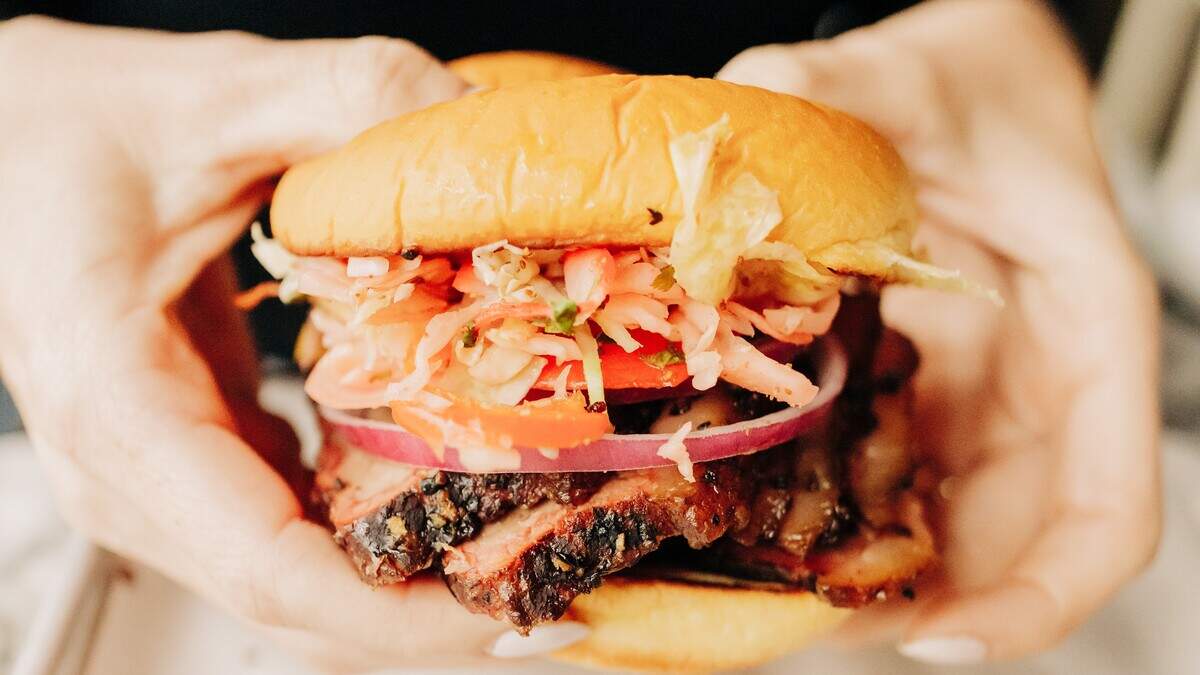 East of Texas serves a variety of sandwiches, including brisket and pork sandwiches, a hot chicken sandwich and a burger.